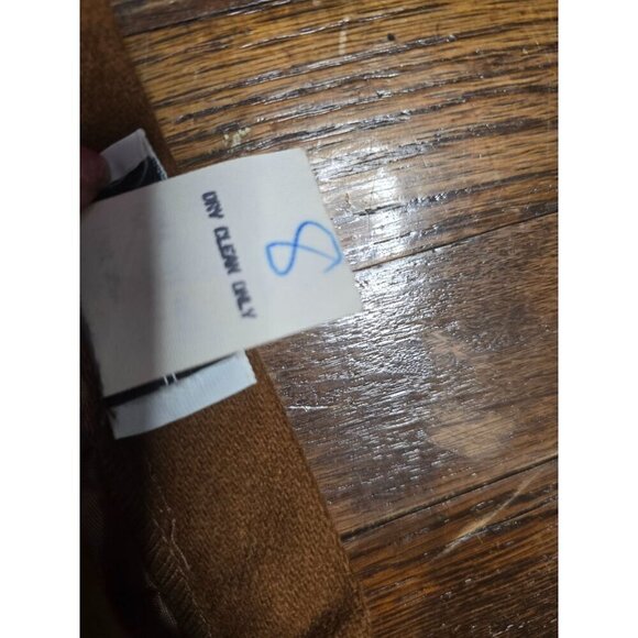 Vintage Cafe Brown Wool Midi Skirt - Picture 4 of 10